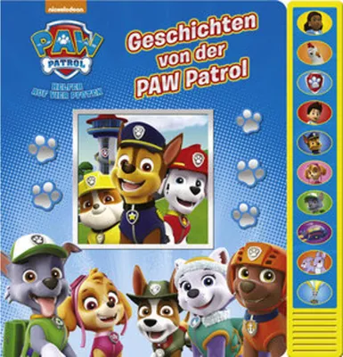 Immagine prodotto di Phoenix International|PI kids PAW Patrol - Geschichten von der PAW Patrol - Pappbilderbuch zum Vorlesen - Soundbuch mit 10 lustigen Geräuschen f