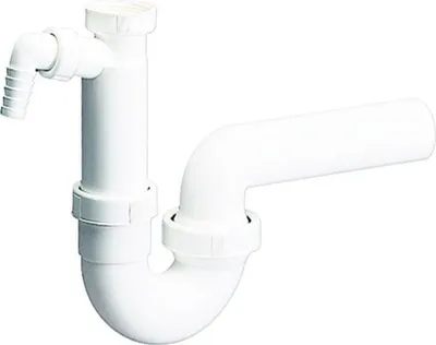 Produktbild von Dallmer Röhren-Siphon 100/1 m 1 Waschgeräte-Anschluss 11/2 xDN 50