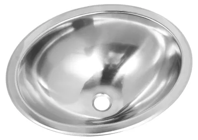Produktbild von Rundes Handwaschbecken für die Küche Im Wohnmobil, Robuste Spüle aus Edelstahl 304, 15,47 X 11,54 X 5,91 Zoll, Geeignet für Wohnmobil-Yachten