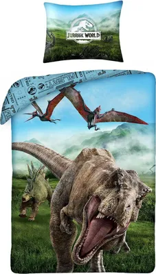 Zdjęcie produktu dla Zestaw do sypialni dziecięcej Jurassic World niebieski