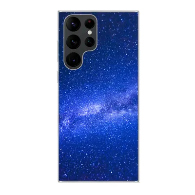 Produktbild von MuchoWow® Handyhülle Schutzhülle Hülle für Samsung Galaxy S22 Ultra Sternenhimmel - Universum - Blau - Jungen - Mädchen - Kinder Silikon Softcase Handy Hülle - Abbildung