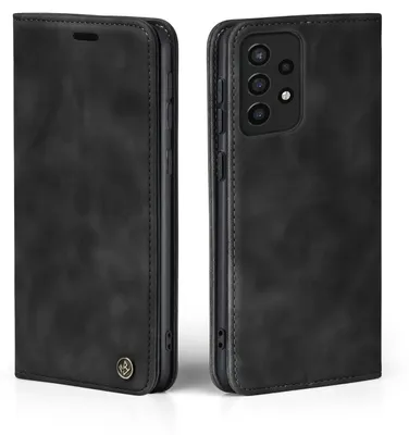 Produktbild von Handy Hülle für Samsung Galaxy A72 Klapphülle Bookcase Flip Cover Handy Tasche Etui Farbe: Schwarz