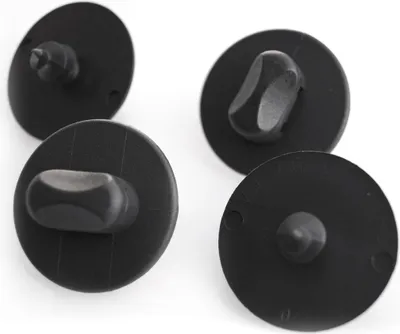 Image de 4x Set de tapis de sol Support de fixation au sol Fermeture rotative Bouton de fixation ovale Clips de fixation