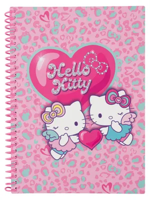 Immagine prodotto di Kołobrulion B5 100 fogli, quadrettato, con spirale in plastica Hello Kitty rosa, modello 1 - PATIO