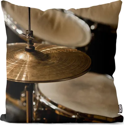 Produktbild von VOID Schlagzeug Drummer Instrument Kissenbezug Kissenhülle sofa couch wohnzimmer dekoration wasserfest Outdoor Garten Kissen bezug deko