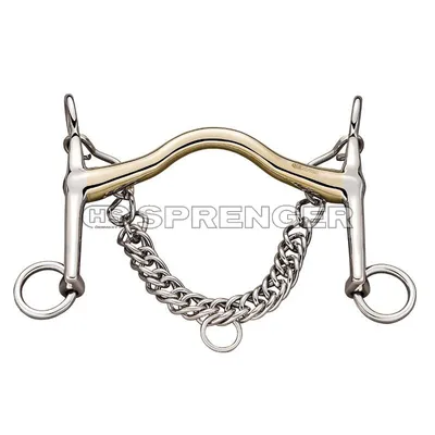 Produktbild von Sprenger Bemelmans Reitkandare 16 mm Sensogan mit Kette, Größe Gebiss:125mm