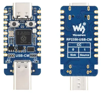 Mikrocontroller Dev Board RP2350-USB-C, RP2350A, 2 MB Speicher