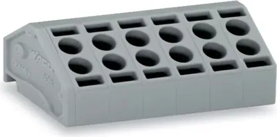 Obrázek produktu pro WAGO Pružinová svorkovnice 1,50 mm² Počet pólů 6 806-106 WAGO Šedá 150 ks.