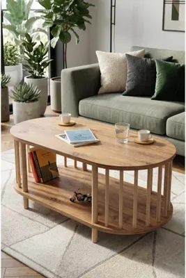 Productafbeelding van Skye Decor, Nesting Tafelset (3 delen) - Saffier Eikenhout, 100% melamine | 100% melaminecoating op spaanplaat