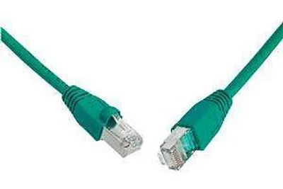 Zdjęcie produktu dla SOLARIX kabel krosowy CAT5E SFTP PVC 10m zielony odporny na zaczepy
