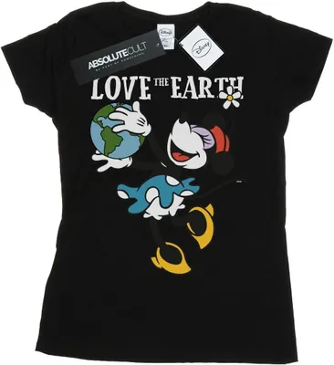 Produktbild von Disney - "Love The Earth" T-Shirt für Damen BI48707 (S) (Schwarz)