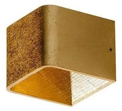 Produktbild von Goldene Leuchte Felix S mit LED-Fassung, IP54, 3000K, 6W, 500lm, 8x10x10 cm