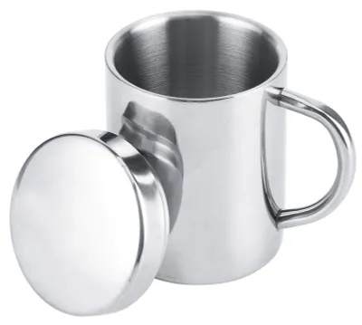 Isolierbecher 300 ml Edelstahl Campingbecher mit Deckel