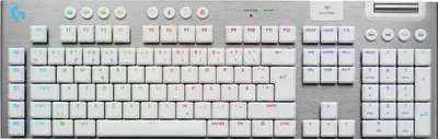 Produktbild von Logitech G 920-012688 Tastatur Gaming RF Wireless + Bluetooth QWERTY Nordic White
