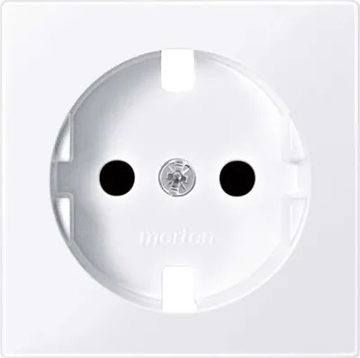 Immagine prodotto di Merten MEG2330-0325 Placca centrale per inserto presa di terra, protezione contro il pericolo di contatto, bianco attivo lucido, Sistema M