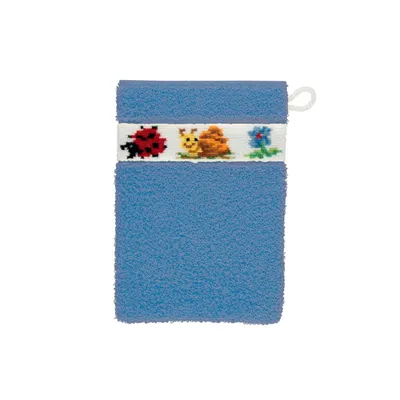 Produktbild von Waschhandschuh Pauli 15/20 azur