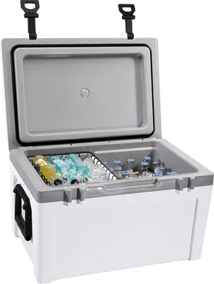 Obrázok produktu pre SucceBuy 52 qt izolovaný prenosný chladiaci box, robustný chladiaci box na 50 plechoviek na kempovanie, pláž, piknik, cestovanie, udrží ľad 6 dní