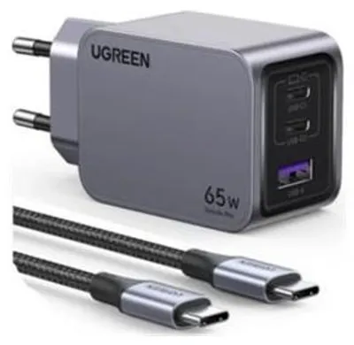 Productafbeelding van UGREEN Nexode Pro 65W GaN-oplader met USB-C-kabel