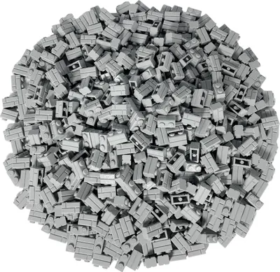 Obrázek produktu pro LEGO® 1x2 Wall bricks Vysoké cihly Světle šedá - 98283 NEW! Množství 100x