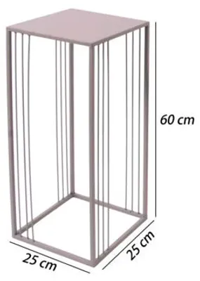 Produktbild von Pflanzständer Lafiora Metall 25 x 25 x 60 cm beige