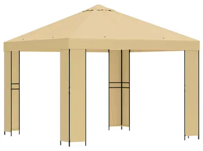 Obrázok produktu pre Altánok 3 x 3 m Krémová Polyester a oceľ 190 gsm