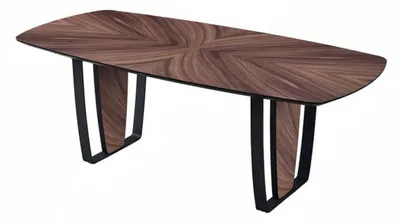 Immagine prodotto di Tavolo da pranzo Tavolo da sala da pranzo Tavolo in legno Tavolo in metallo marrone Mobili da sala da pranzo