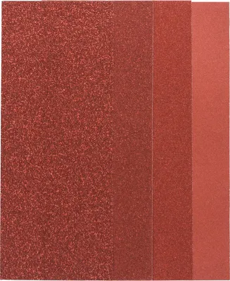 Immagine prodotto di Set di fogli abrasivi per levigatrici orbitali, 25 pezzi, non perforati, 93 x 230 mm, 60-240