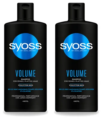 Productafbeelding van 2 x Syoss Volume Shampoo - 440 ml - Voordeelverpakking - 2 stuks