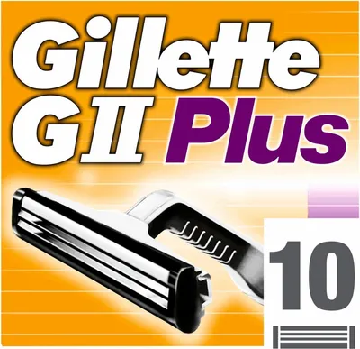 Image de Gillette GII Plus Lames de rasoir jetables pour hommes - 10 pièces