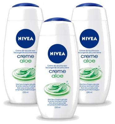 Produktbild von 3 x NIVEA My Moment with Aloe Vera Douchecrème - 250 ml - Vorteilspackung - 3 Stücke