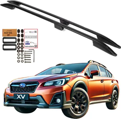 Immagine prodotto di Barre da tetto SUBARU XV SUV 2012- Alluminio nero durevole Solido