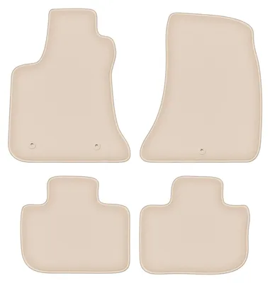 Produktbild von DURBAN Beige Velours-Fußmatten-Set für Dodge Charger Coupé (2006-2010)