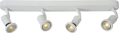 Produktbild von Spot Metall GU10 2700 K warmweiß 1400 lm verstellbar Weiß 4-flammig länglich Modern