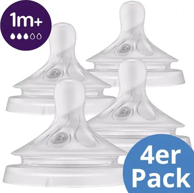 Produktbild von Philips Avent Trinksauger 4er Pack Natural Response - Silikon