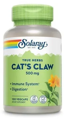 Immagine prodotto di Artiglio di gatto Solaray Capsule 100 Capsule