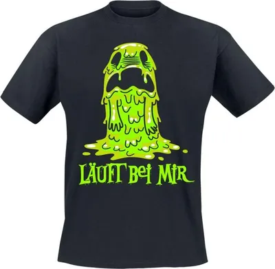 Produktbild von Sprüche T-Shirt Herren Läuft bei mir! schwarz M