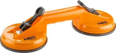 Produktbild von NEO TOOLS Doppelsaugnapf für Scheiben, 80 kg, Kunstftoff-Schnappsperren