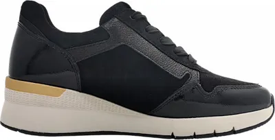 Imagen del producto de Zapatos deportivos para mujer Gabor, cordones, diseño deportivo, color negro, para uso diario