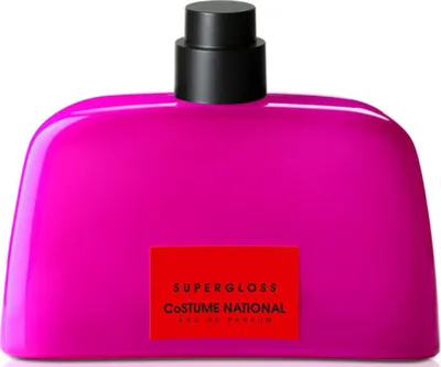 Productafbeelding van COSTUME NATIONAL GEUR Supergloss, voor dames, 50 ml, met exotische vruchten, lelietjes-van-dalen, oranjebloesem, cederhout, patchouli, vetiver, spray. Inhoudstoffen: Alcohol Denat. (Sd Alcohol 39-C), Parfum (Fragrance), Aqua (Water), Benzyl...