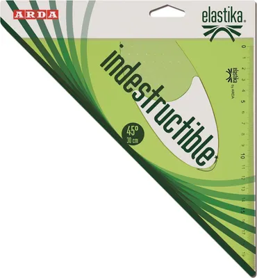 Zdjęcie produktu dla ARDA EL4530, 45° trójkąt, Plastik, Zielony, 30 cm, 220 szt., 10 szt.
