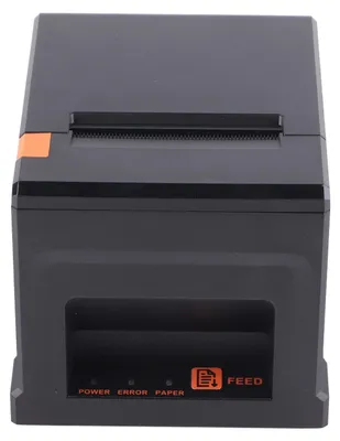 Zdjęcie produktu dla Drukarka POS 80 mm, termiczna drukarka paragonów USB, szybka drukarka kuchenna z automatycznym odcinaczem, przeznaczona do systemów gastronomicznych, wtyczka zgodna z normami UE