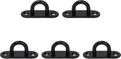 Produktbild von Famanu Deckenhaken Edelstahl - Oval, Schwarz