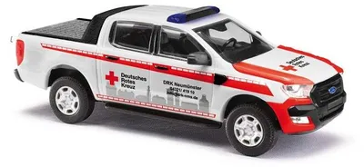 Immagine prodotto di Busch 52818 - 1/87 / H0 Ford Ranger / Copertura DRK Neumünster - Nuovo
