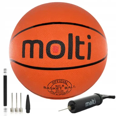 Produktbild von Molti Basketball Trainingsball Größe 5 für Kunstrasen mit Pumpe