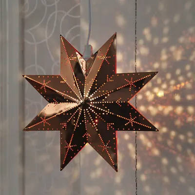 Produktbild von Star Trading 12.799-10, Leichte Dekorationsfigur, Kupfer, IP20, Weiß, E14, 20°