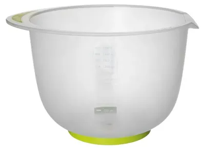 Obrázok produktu pre Miska na miešanie potravín – miska s odmerkou – plast – objem 1,5 l – priemer 16,5 cm