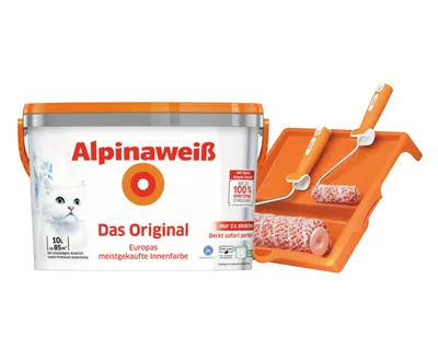 Produktbild von AP Alpinaweiß DO 10L + Roller-Set