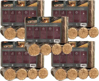 Produktbild von BURI 30kg Premium Buchenholzbriketts – Hoher Heizwert, lange Brenndauer, 100% nachhaltiges Buchenholz, ideal für Kamin, Kachelofen & Grill. Wenig Asche & Ruß, PEFC-, CO2-neutral