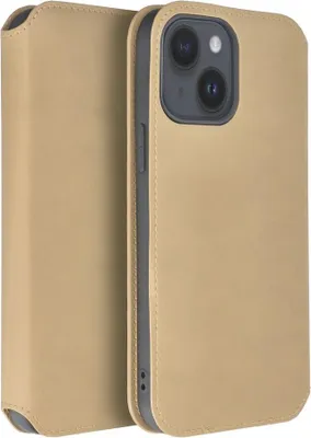 Produktbild von Dual Pocket Holster Buch Tasche kompatibel mit Samsung Galaxy S25 Plus Gold