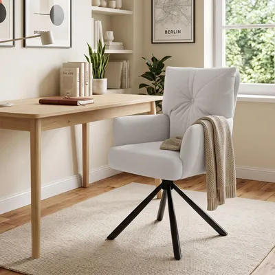 Produktbild von Esszimmerstuhl Küchenstuhl Drehstuhl Armlehnstuhl Freizeitstuhl Schreibtischstuhl Bürostuhl Schminkstuhl Relaxsessel Loungesessel